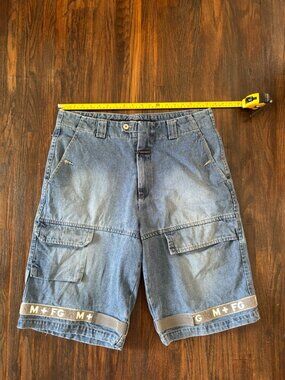 Mens baggy wide jorts shorts 90s Francois Girbaud